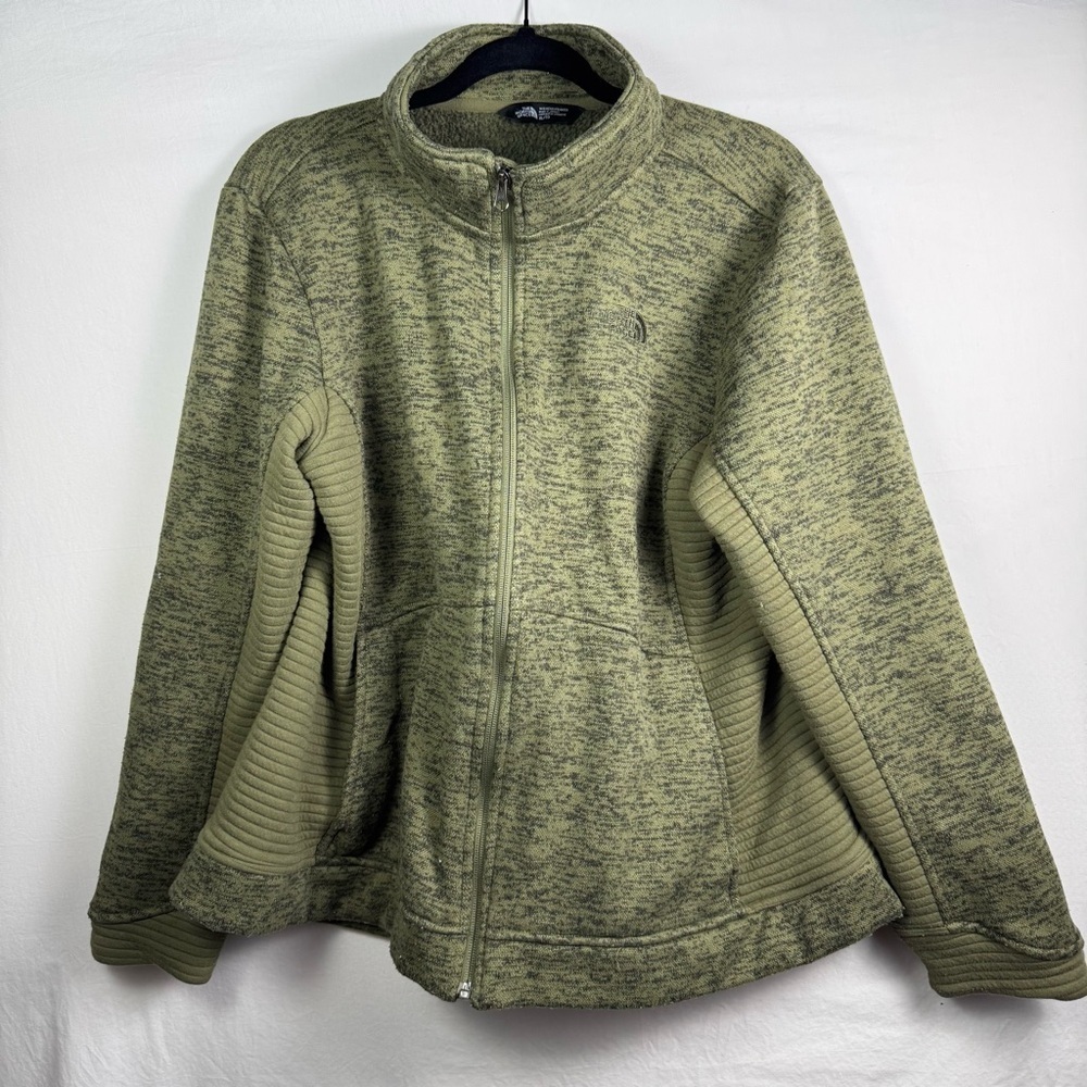The North Face Olive Green Zip-Up Jacket Women’s Size XL